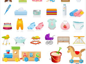 精美儿童玩具图标与婴幼儿用品CDR模板资源推荐